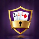 A graphic depicting fair play and security, with a shield and card symbols.