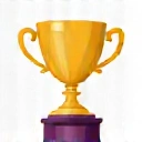 A trophy or medal icon, symbolizing bonuses and achievements.