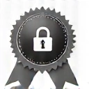Achievement badge, a lock icon