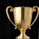 Achievement badge, a trophy icon