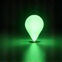 Location pin icon with neon glow