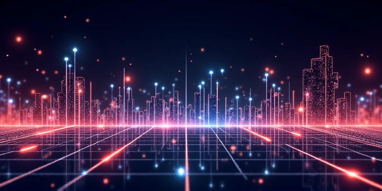 Abstract chart data visualization