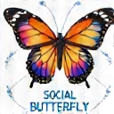 Social Butterfly Achievement Badge
