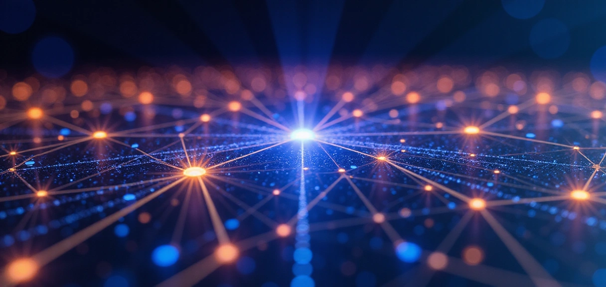 A vibrant, abstract image representing ongoing online gaming tournaments, with glowing lines and interconnected nodes symbolizing players and progress.